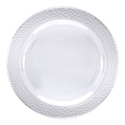 SENSATIONS Clear Pebble Plastic Dessert Plates, 7", 120PK 347881